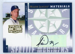 2005 Donruss Prime Patches JAMIE MOYER Seattle Mariners AUTO - Picture 1 of 1
