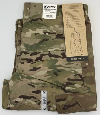 Vertx Mens Recon Combat Overt Tactical Gear Uniform Cargo Pants Multi-cam 36x30 - Image 1 of 4