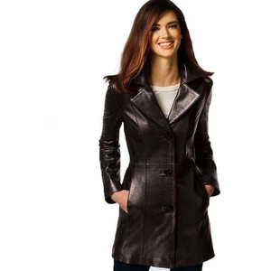 Cappotto donna Anne Klein Walker in pelle - Foto 1 di 3