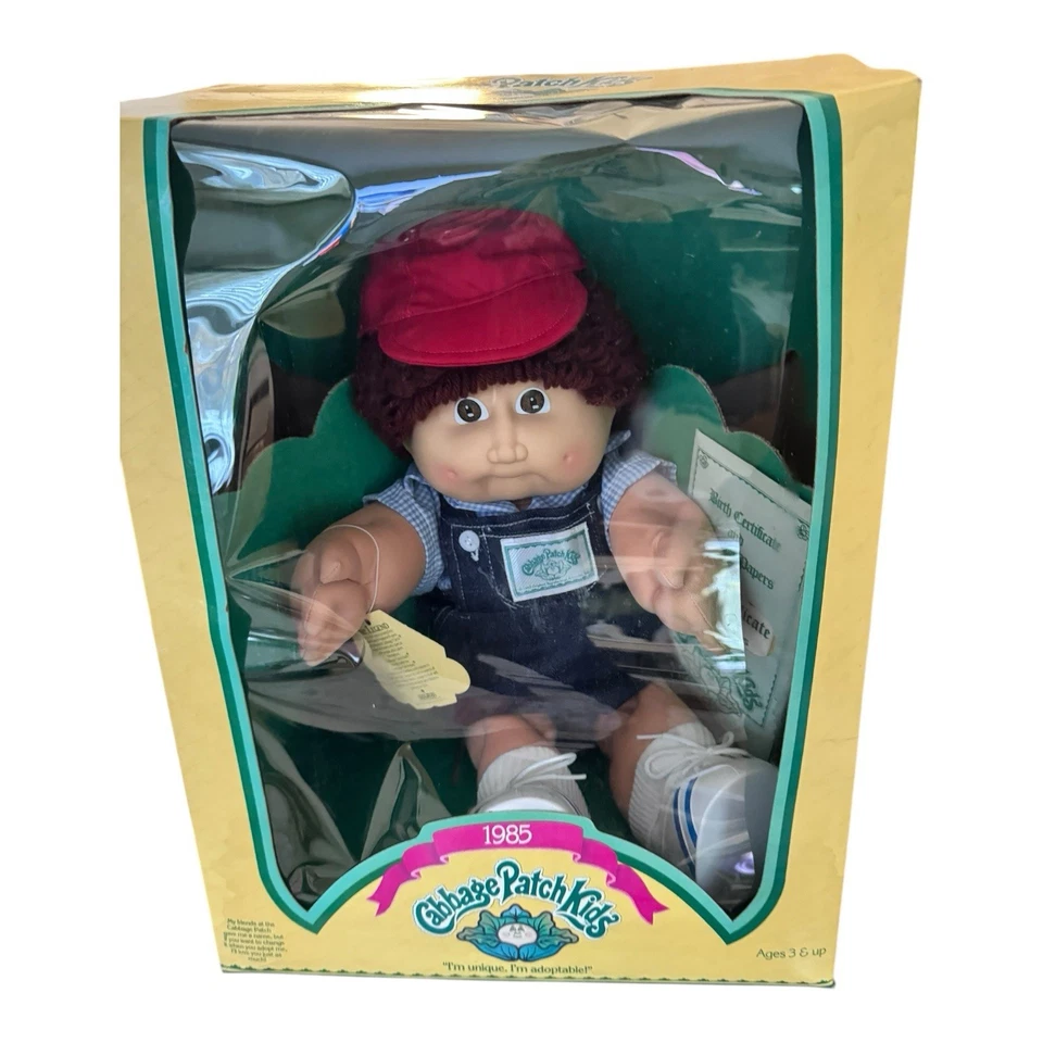 Coleco 1984 Cabbage Patch Kids #3900 Girl Doll Brown Hair Eyes Alison Xenia-