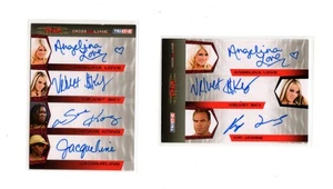 TNA Cross The Line 2008 Quad Autograph & Triple Autograph Card Lot (2) #/25 SP's - Picture 1 of 2