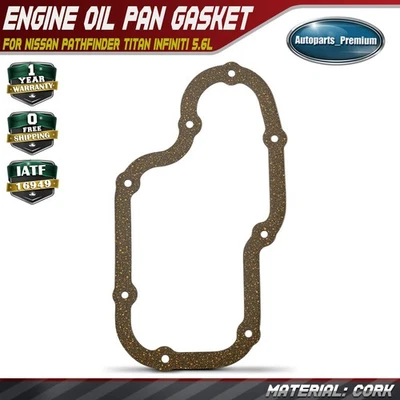 Junta inferior del cárter de aceite del motor para Nissan Pathfinder TITAN Armada INFINITI V8 5,6 L Foto 1 de 4