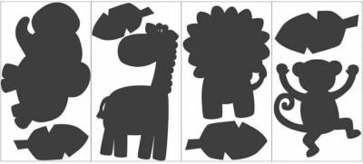 Tableros de tiza Koala Baby Peel and Stick animales de safari (8 pegatinas) Foto 1 de 4