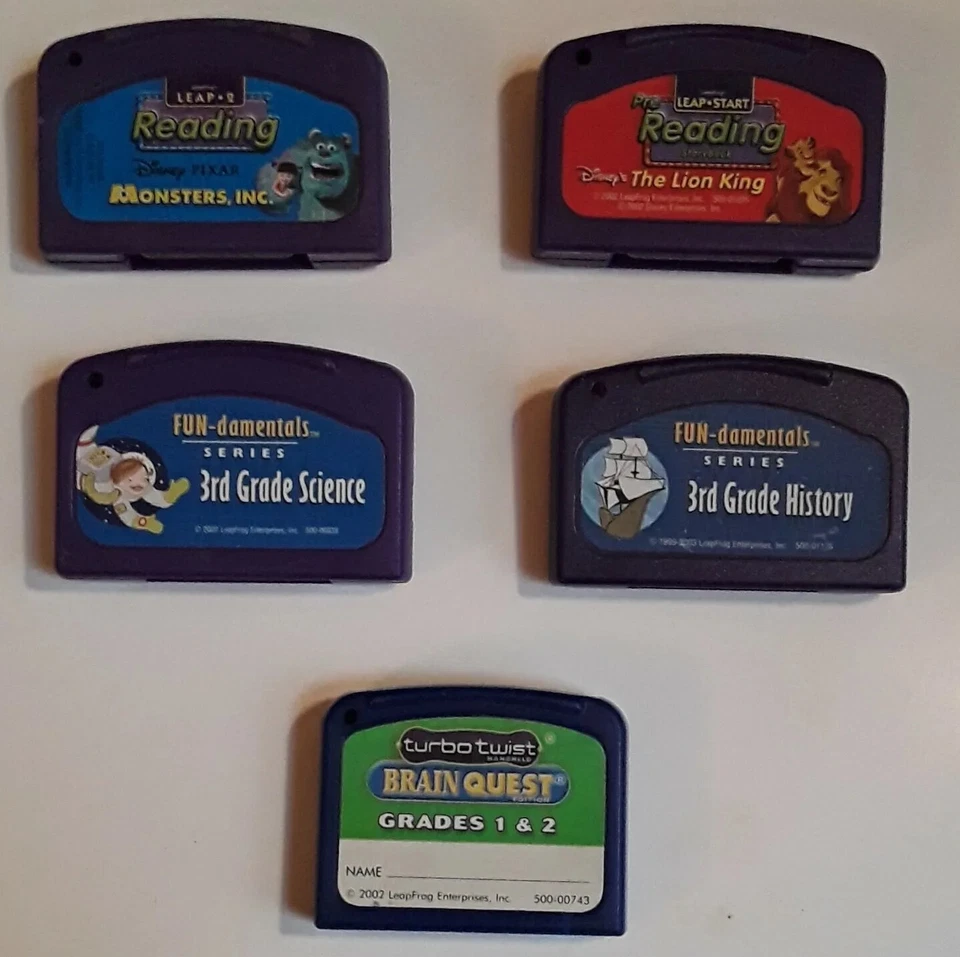 Leapfrog Cartridges Lot The Lion King ,Monsters Inc Great for Kids - Image 1 of 4