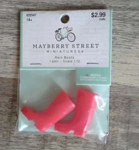 Mayberry Street Miniatures rain boots 1:12 scale - Picture 1 of 1