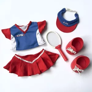 Vtg Cabbage Patch Kids Tennis Fun USA Olympics Red White Blue Incomplete Set - Picture 1 of 13