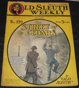 Old Sleuth Weekly 199,April 19,1912,William Ward,5ct pulp - Picture 1 of 2