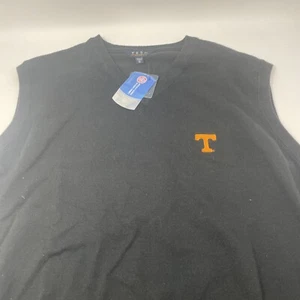 Vesi Sportswear Black Sweater Vest University Of Tennessee New - Picture 1 of 7