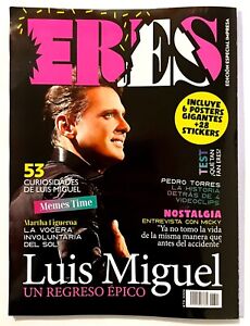 LUIS MIGUEL Special ERES Magazine 2023 NEW + 6 Posters + 28 Stickers MEXICO