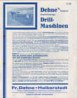 HALBERSTADT, Prospekt 1936 für Dehne`s Original-Drill-Maschinen "Simplex-Supra"