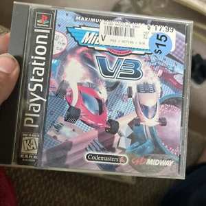 Micro Machines V3 (Sony PlayStation 1, 1997) Rental Label - Picture 1 of 6
