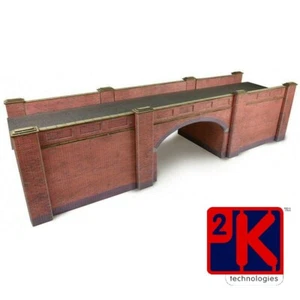 Metcalfe PO246 -Red Brick Double Track Bridge Die Cut Card Kit 00 Gauge POD Post - Picture 1 of 10