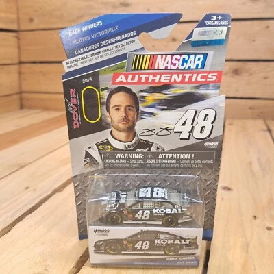 2014 Jimmie Johnson Lowes Kobalt Charlotte Race Win 1:64 car NASCAR Authentics - Image 1 of 4