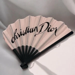 Christian Dior Folding Fan Handy Fan only Japan Sensu Novelty - Picture 1 of 7