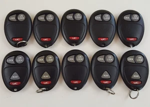 ORIGINAL LOT OF 10 GM 02-10 OEM KEY LESS ENTRY REMOTE DELPHI FOB BULK GENUINE US - Picture 1 of 12