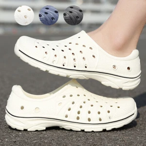Summer Men's Hollow-out Breathable Slippers Anti-Slip Garden Clogs Sandals - Bild 1 von 38