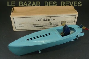 LE RACER. Jouet scientifique. Vedette rapide. + Boite. Canot en tôle. - Imagen 1 de 11