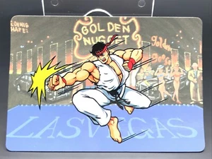Ryu Street Fighter II luchador código de barras TCG CAPCOM JAPÓN 1992 Raro Envío Grabado - Imagen 1 de 6