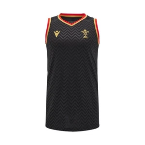 RUGBY WALES - SHIRT SINGLET POLY DRY - MACRON - Season 2024/25 - Picture 1 of 3