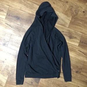 Fabletics Women Sz M Black Pullover Hooded Wrap Sweater  - Picture 1 of 5