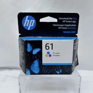 HP 61 Tri-Color Printer Ink Cartridge Genuine Original New Sealed Exp. Nov. 2024 - Picture 1 of 6