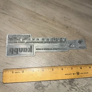 Printing Plate ( Kaupp Newark Way, Maplewood, New Jersey) - Picture 1 of 6