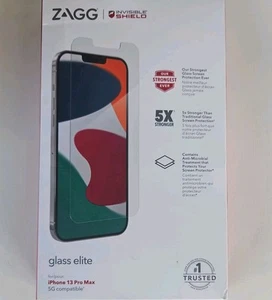 ZAGG Apple iPhone 13 Pro Max InvisibleShield Verre Elite Protecteur d'écran Neuf - Photo 1 sur 2