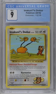 Imakuni?'s Doduo 112/108 XY - Evolutions CGC 9 Graded Pokémon Card - Image 1 of 2
