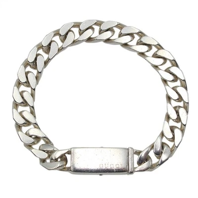 Gucci Sterling Silver 925 SV925 Chain Bracelet 7" Men Women N2569 - Image 1 of 4