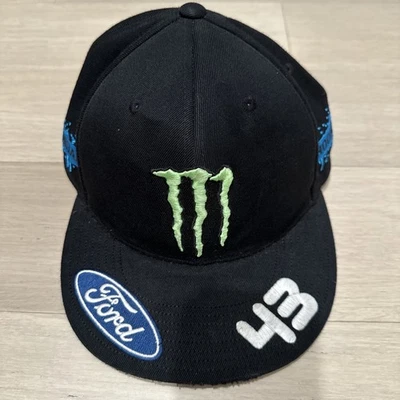MONSTER ENERGY HOONIGAN 棒球帽黑色 Ken Block 复古极为罕见 — 第 1/4 张图片