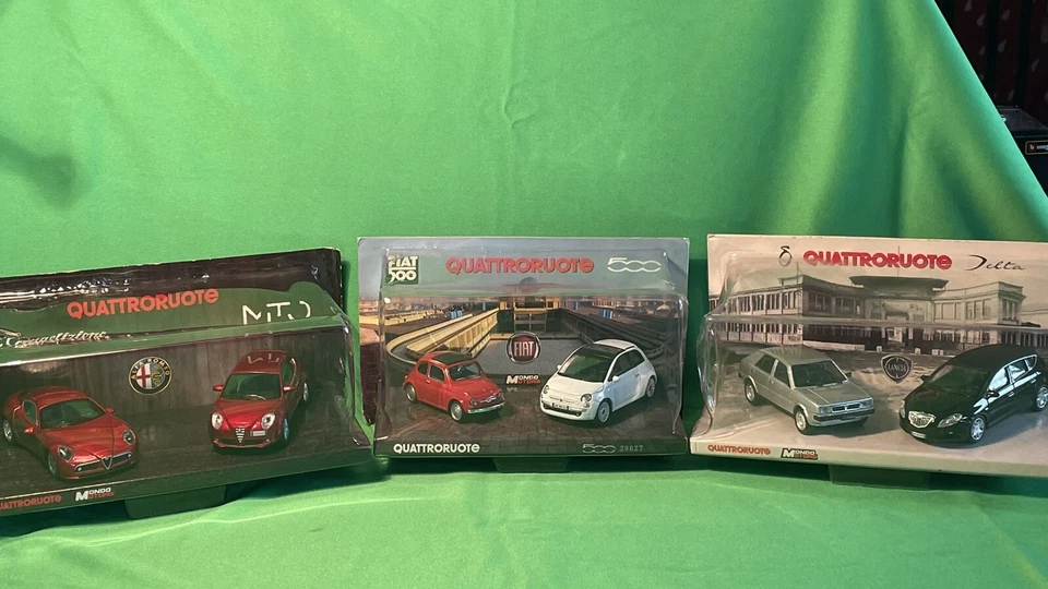 4RUOTE SET lotto modellini auto 1:43 EDIZIONE LIMITATA - Immagine 1 di 4