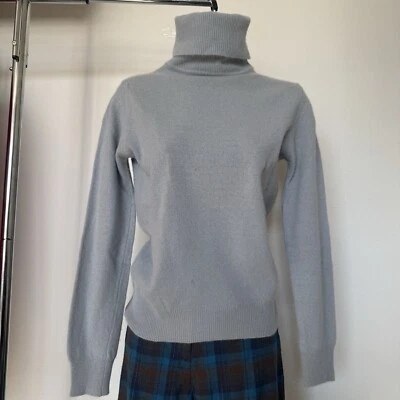 Vintage Women's Grey Long Sleeve Wool Turtleneck Sweater size Small Outlander - Image 1 of 4