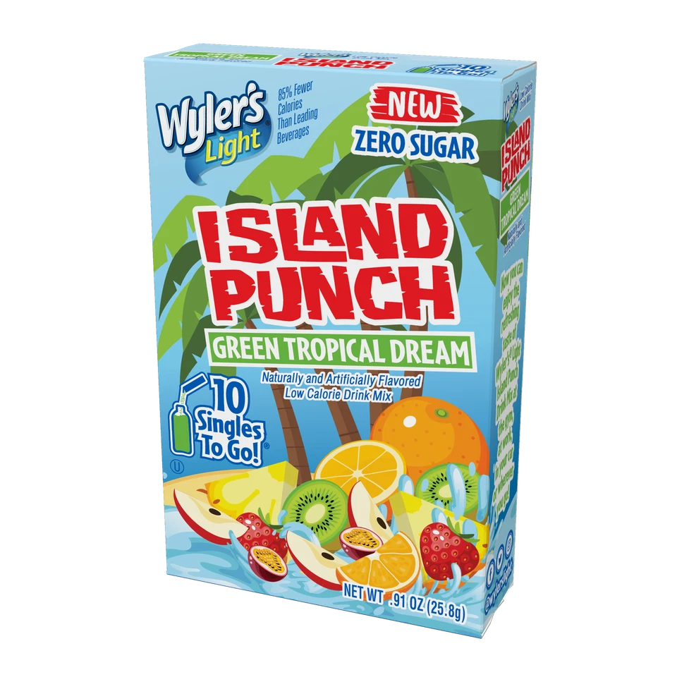 Wyler's Light Island Punch, Green Tropical Dream, 10 CT - Image 1 of 1