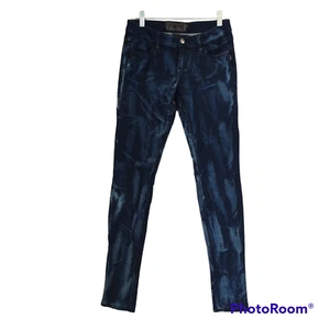 Tripp NYC Daang Goodman Tie Dye Low Rise Skinny 100% Cotton Blue Pants - Picture 1 of 12