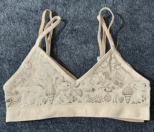 Girls' Unicorn 2pk Seamless Bra - Cat & Jack White(Sz-S) New - Picture 1 of 6