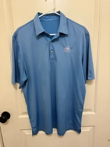 Greg Norman men's blue striped Bulle Rock golf polo shirt size xl - Picture 1 of 2