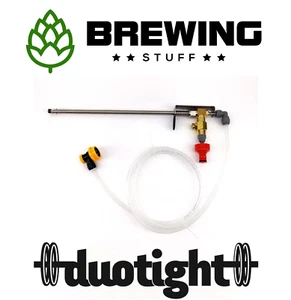 Bottle Filler Beer Gun Duotight KegLand Gen2 EVABarrier stainless ball lock CO2 - Picture 1 of 8