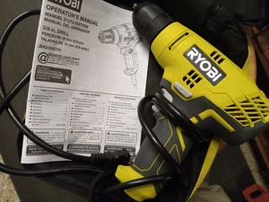 Ryobi D43 120V Corded Power Drill Operator Manual 3/8 Inch - Picture 1 of 2