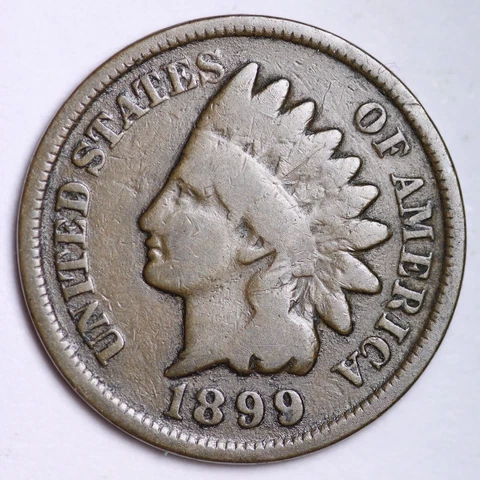 1899 INDIAN HEAD CENT G/VG FREE SHIPPING LOWEST PRICES ON THE BAY Cover