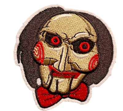 Jigsaw Kramer Creepy Movie Horror Halloween 3in Patch Iron / Sew-On - Image 1 of 3