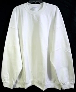 Gildan 18000 Erwachsene Unisex weiß Heavy Blend Sweatshirt Größe 3XL - Bild 1 von 5