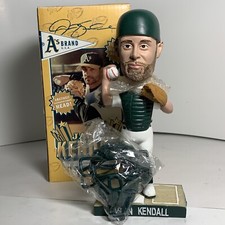 2005 Oakland Athletics A's Jason Kendall FIGURINE BOBBLEHEAD w/ Mask