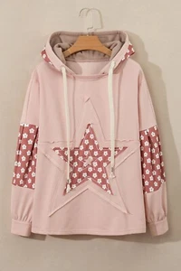 Floral star patchwork hoodie - Picture 1 of 25