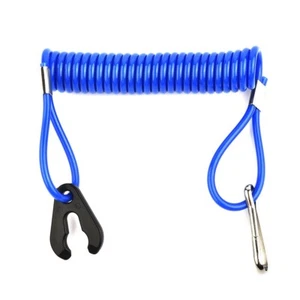 Jet Ski Outboard Stop Kill Key Floating Safety Lanyard Rope Blue For Honda New - Picture 1 of 15