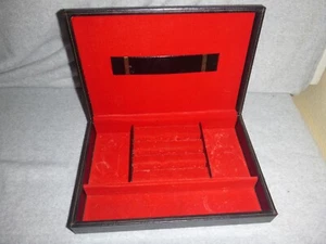 Vintage Swank Mens Jewerly Box Philipp Faux Leather - Picture 1 of 7