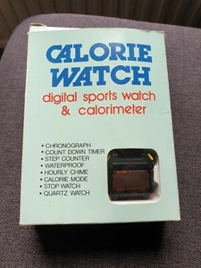 Calorie watch evian digitale LCD Vintage Watch 70er/80er Jahre - Bild 1 von 5