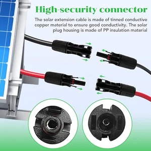 Solar Panel Flat Cable 6mm² 10AWG Waterproof, for Solar Panels & Micro Inverters - Picture 1 of 15