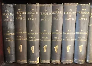 The Treasury of David - C.H. Spurgeon - 7 Vols. - Vintage P&A - 1870's - RARE! - Picture 1 of 6