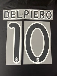 Italy Juventus Del Piero Original Name Set For A Shirt - Picture 1 of 5