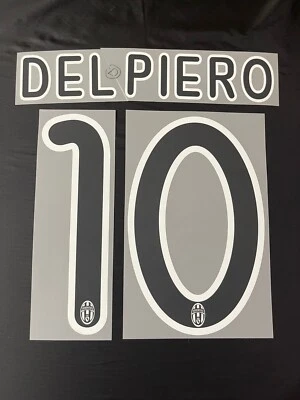 Italy Juventus Del Piero Original Name Set For A Shirt - Image 1 of 4